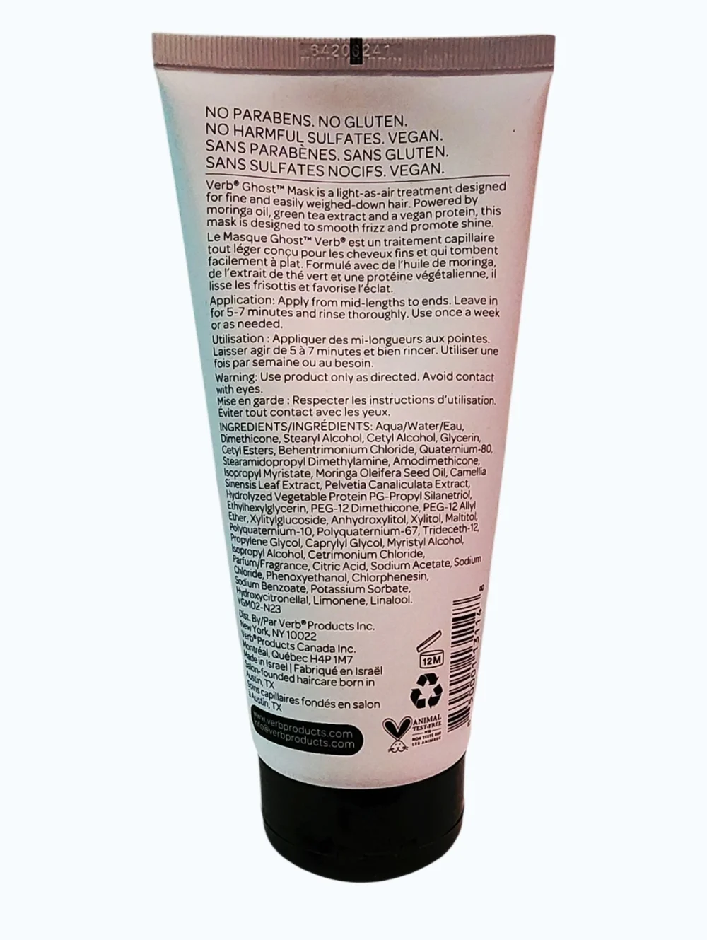 VERB Ghost Mask Hair Mask for Fine to Medium Hair, 200ml. NEW
